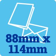 50 x 88mm by 114mm Card Blanks & Envelopes 250gsm