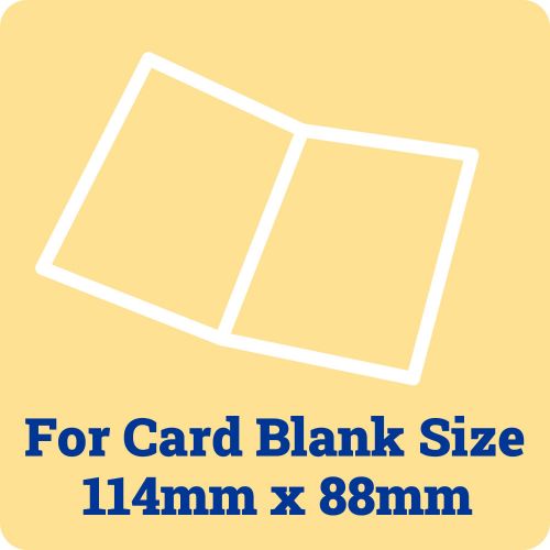 50 x 114mm by 88mm Card Blank Insert Sheets