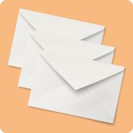 185mm Square White Envelope