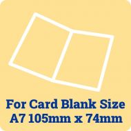 50 x A7 Card Blank Insert Sheets