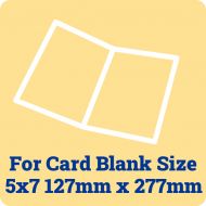 50 x 5 by 7 Card Blank Insert Sheets