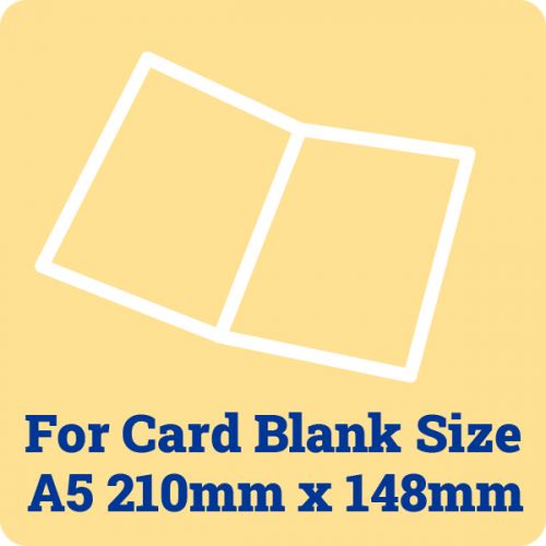 50 x A5 Card Blank Insert Sheets